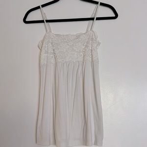 White Lace Tank Top Size: S